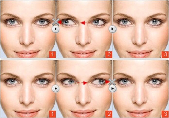 Gymnastics for the eyes that effectively improves vision